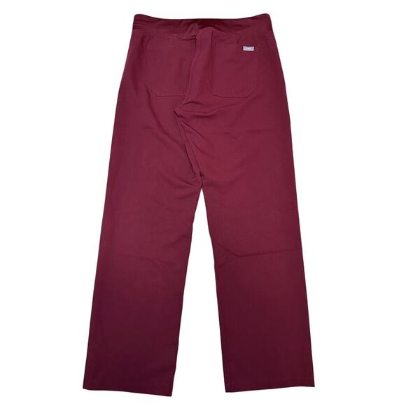 Figs Livingston Basic Scrub Pants in Burgundy - Picture 5 of 5